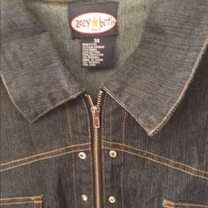 Plus size Denim police officer costume